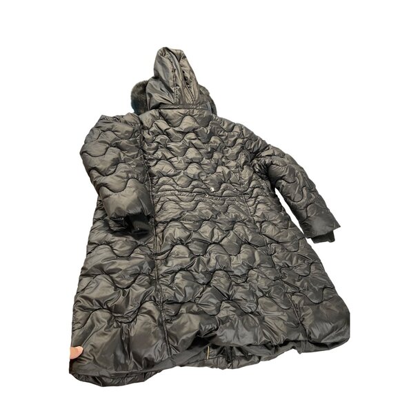 Gallery NY Womans black quiliter puffer faux fur hood winte coat size 3XL SKU 93 - Picture 8 of 14